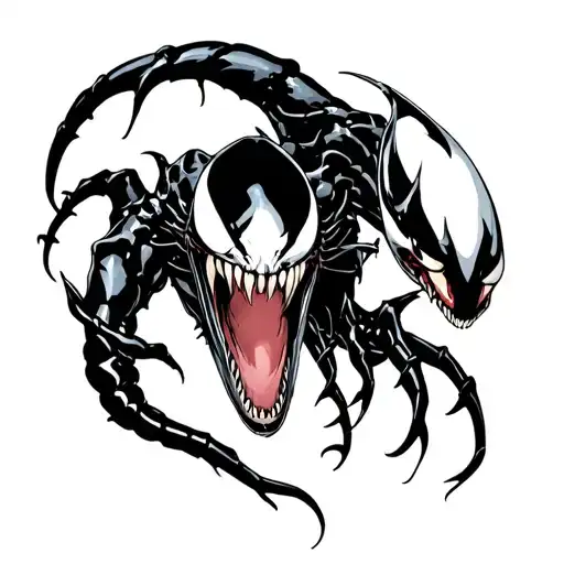 venom tattoo design idea