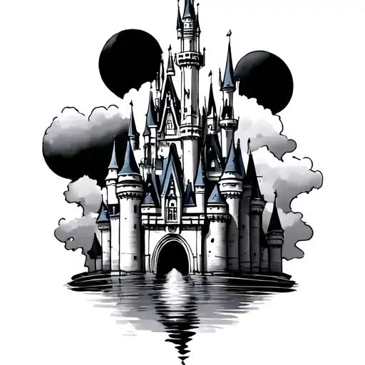 Disney Castle tattoo design idea