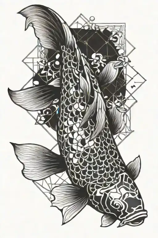 Koi Fish tattoo design idea
