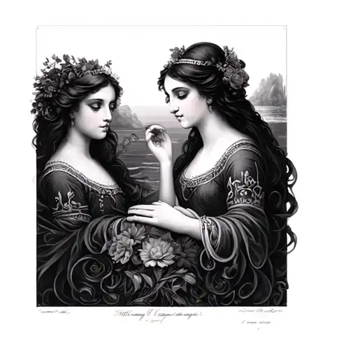 Venus & Lucia tattoo design idea