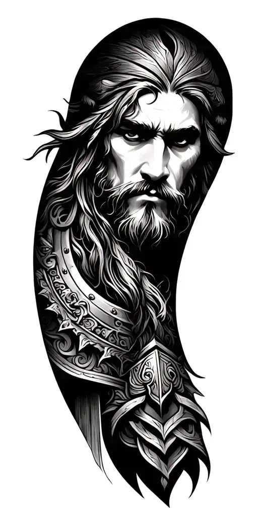 viking sleeve tattoo tattoo design idea