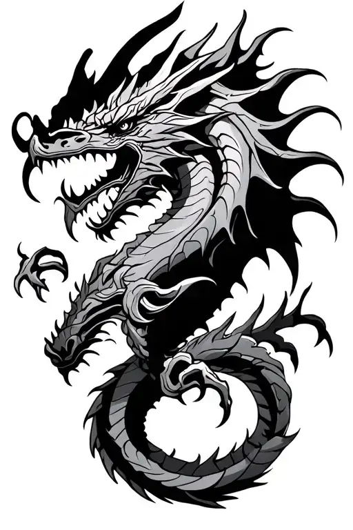 house of targaryen dragon emblem tattoo design idea