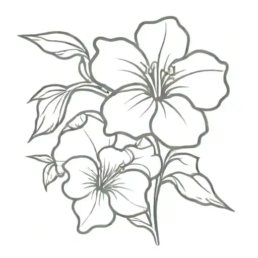 Petunia cross tattoo tattoo design idea