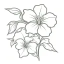 Petunia cross tattoo tattoo design idea