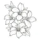 Petunia cross tattoo tattoo design idea