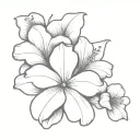 Petunia cross tattoo tattoo design idea