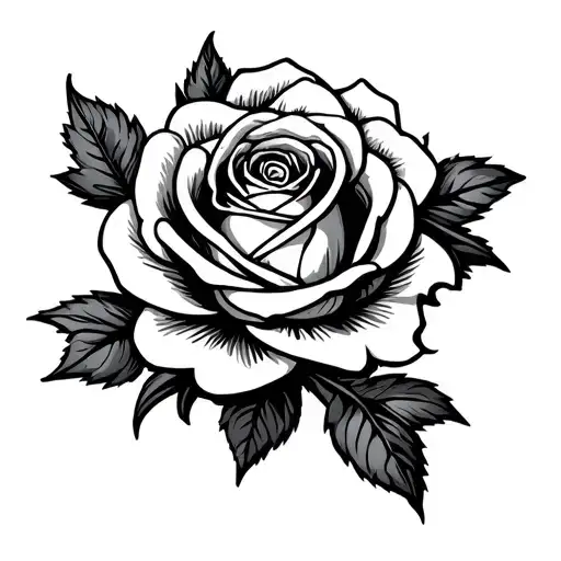 robert the bruce on a tudor rose background tattoo design idea