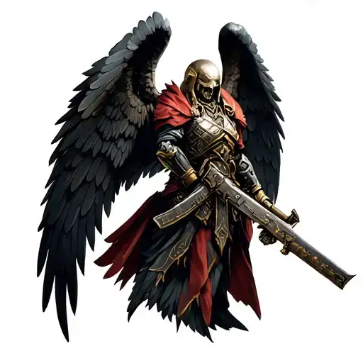 Warhammer 40k Dark Angels Asmodai tattoo design idea