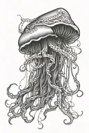 jelly fish tattoo design idea