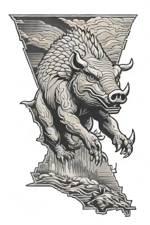Arkansas razorback tattoo design idea