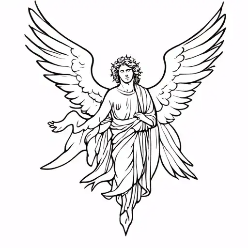 st michael archangel tattoo design idea