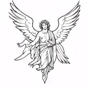 st michael archangel tattoo design idea