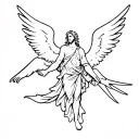 st michael archangel tattoo design idea