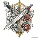 final fantasy 7 buster sword tattoo tattoo design idea