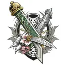 final fantasy 7 buster sword tattoo tattoo design idea