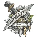 final fantasy 7 buster sword tattoo tattoo design idea