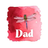 "Dad" Dragonfly tattoo design idea