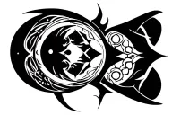 Knight the Moon tattoo design idea