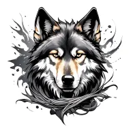 sigma and wolf tattoo design idea
