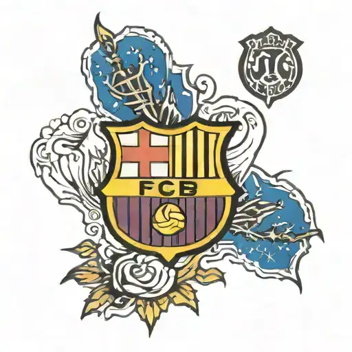 FC Barcelona tattoo design idea