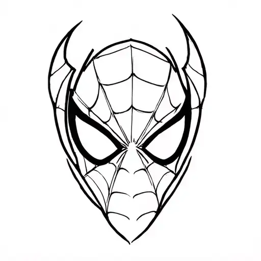 spiderman logo tattoo design idea