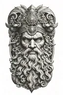 Zeus tattoo design idea