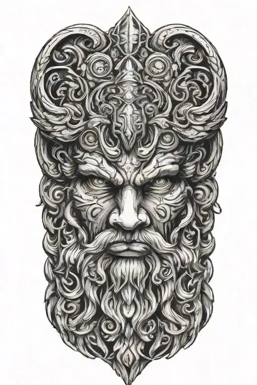 Zeus tattoo design idea
