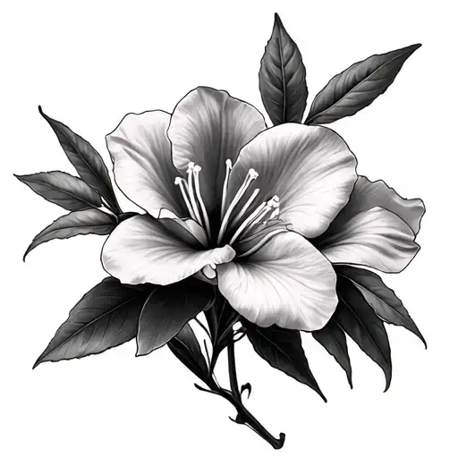 Oleander tattoo design idea