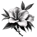 Oleander tattoo design idea