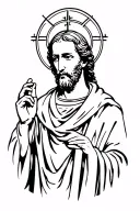 Saint Peter tattoo design idea