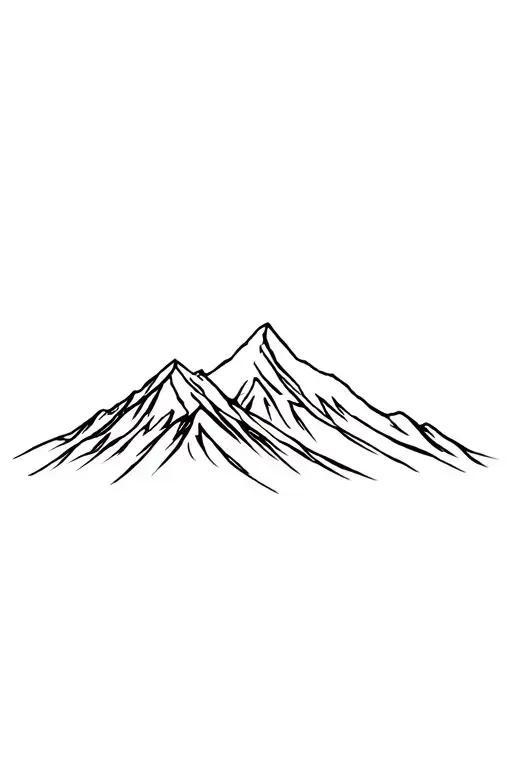 pikes peak tattoo design idea