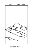 pikes peak tattoo design idea