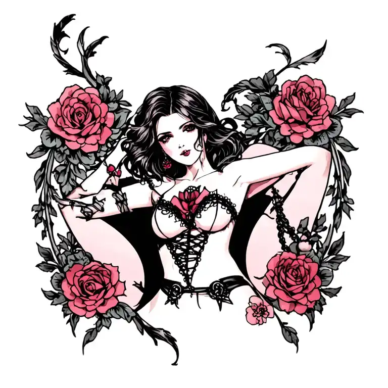 "femdom" "dominatrix" "mistress" "whole body" "bondage" "dungeon" tattoo design idea