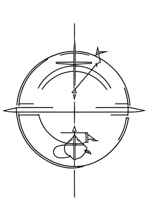 sagittarius and aerospace engineer tattoo design idea