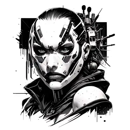 Cyberpunk 2077 Cyberware tattoo design idea