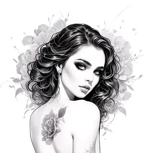 , women Full Nude, Big Boobs, Big... tattoo design idea