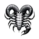 Scorpio And Aries tattoo design idea