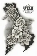 Utah, Florida, California, Nevada, Arkansas, Thailand, tattoo design idea