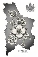 Utah, Florida, California, Nevada, Arkansas, Thailand, tattoo design idea