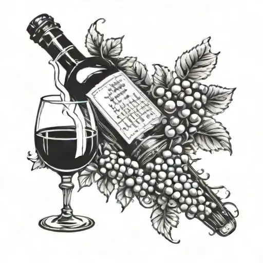 The truth is in the wine. tattoo design idea