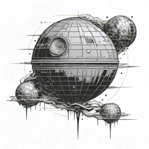 Ego Death Star tattoo design idea