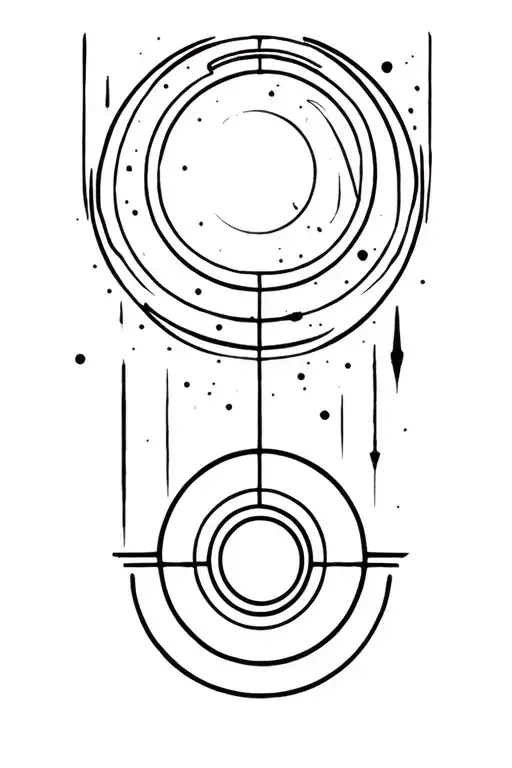 Uranus tattoo design idea