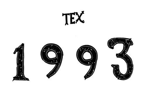 "1993" tattoo design idea