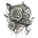 Depression tattoo design idea