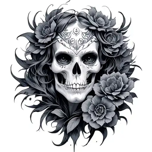 Dark Fantasy tattoo design idea