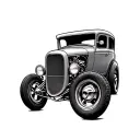 Hot Rod tattoo design idea
