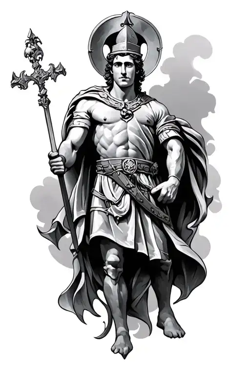 St George tattoo design idea