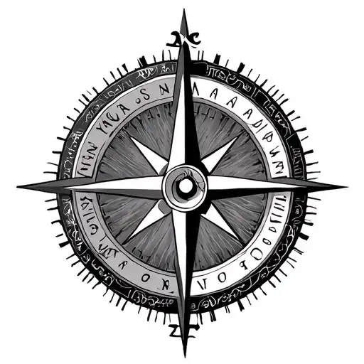 illuminati Consisting a Compass tattoo design idea
