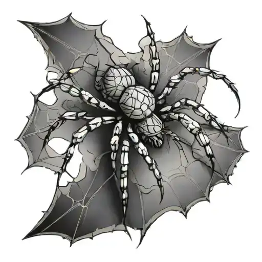 spider tattoo design idea