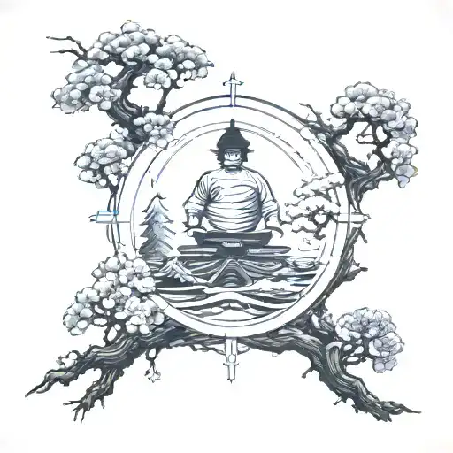 Quiet serene alone but a beacon of light  tattoo design idea